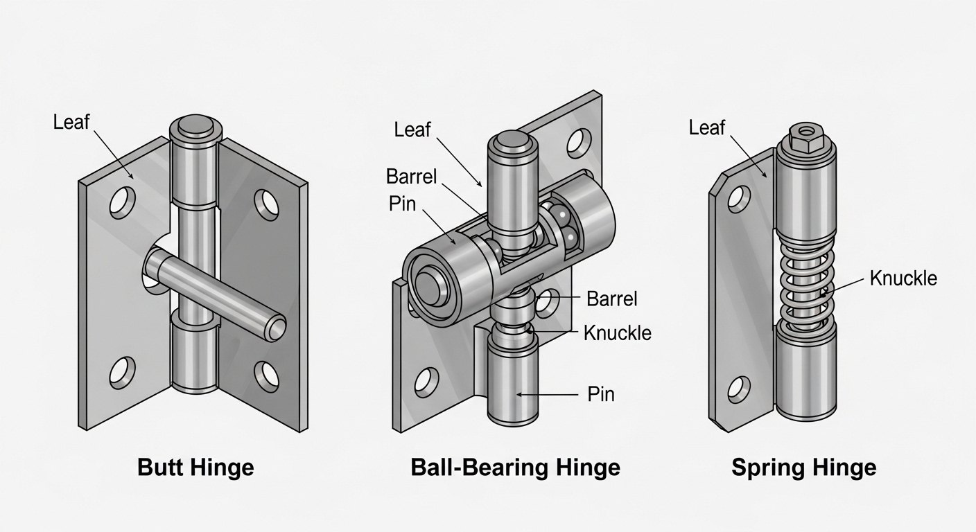 Hinge Components Description Parts of a Door: Complete Guide to Door Anatomy