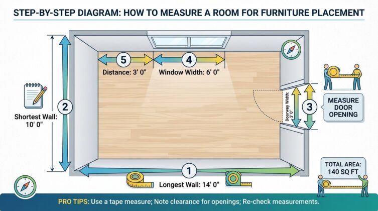 Room Measurement Example How to Measure Room for Furniture: The Complete Guide