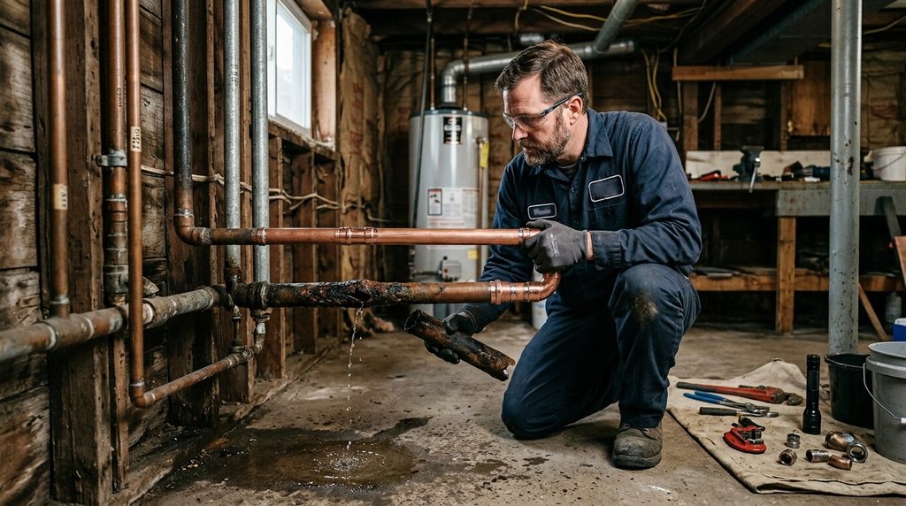 When should you repipe an older home instead of making spot repairs