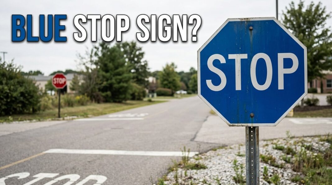 What Does A Blue Sign Mean